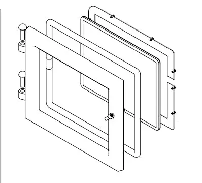 Quadra-Fire Door Assembly sportello stufa FF-WP-200 FF-WP-300