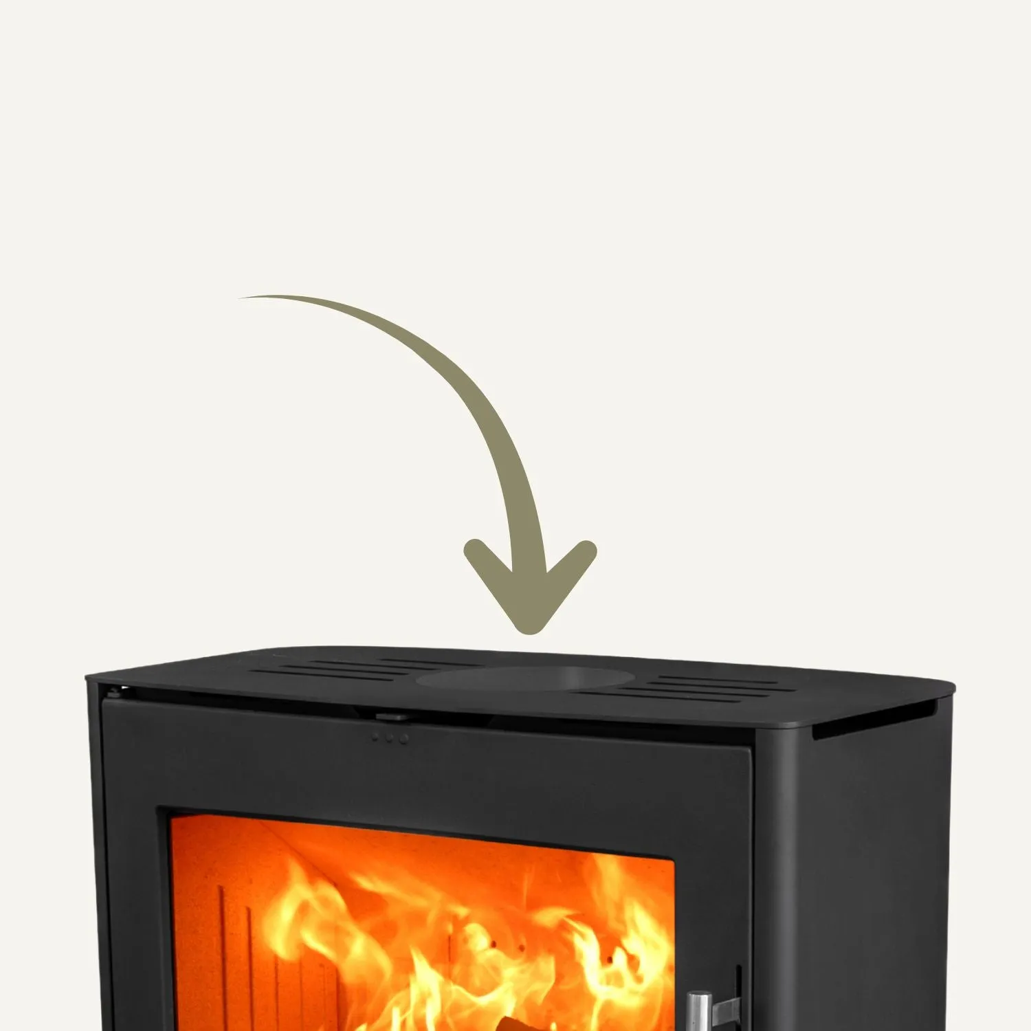 Aduro Piastra Decorativa 51214 Nero Metallizzato Stufa
