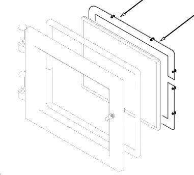Quadra-Fire FF-WP-100 cornice vetro stufa a legna
