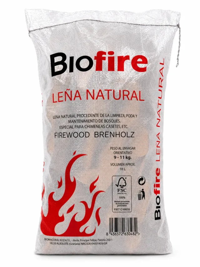 Biofire Sacco legna naturale legna da ardere