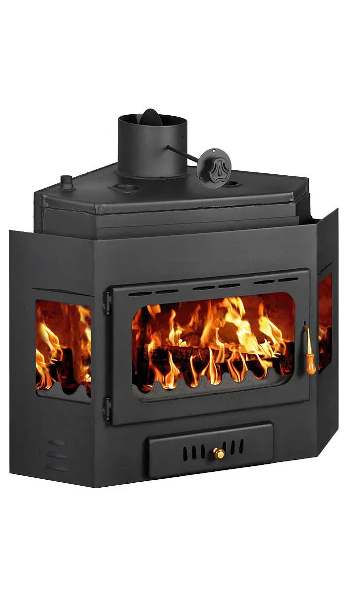 Prity A W16 termocamino a legna 21 kW Ø 200 mm