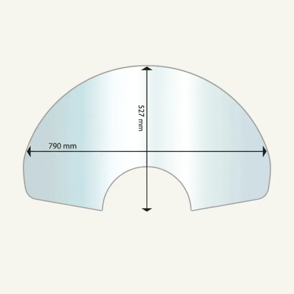 Aduro 22 Piastra Pavimento Vetro 6 mm Mezzaluna