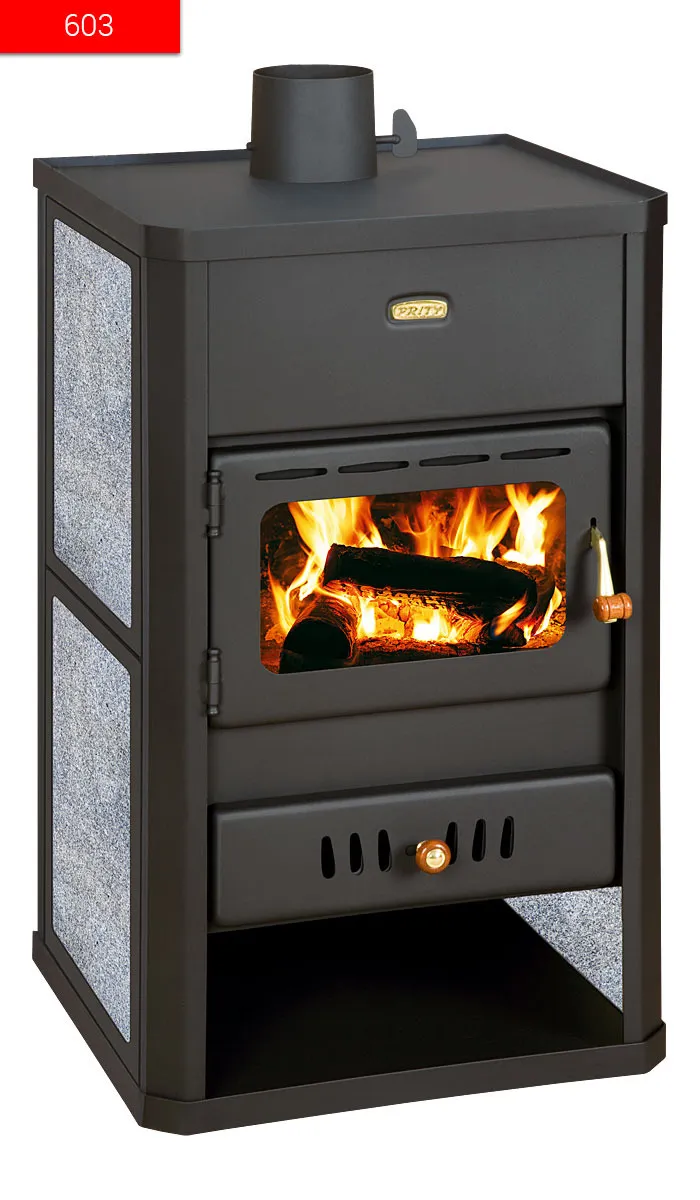 Prity S1 W10 termostufa a legna con caldaia