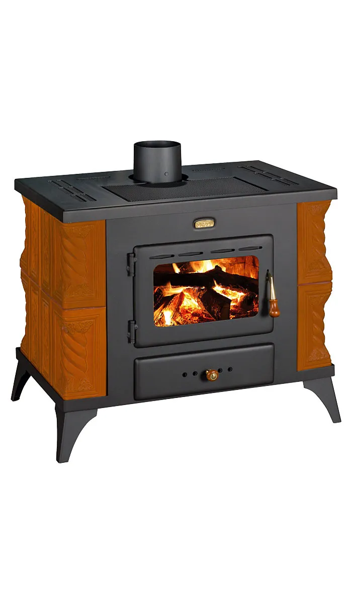 Prity K1 RK stufa a legna 9 kW con rivestimento maiolica