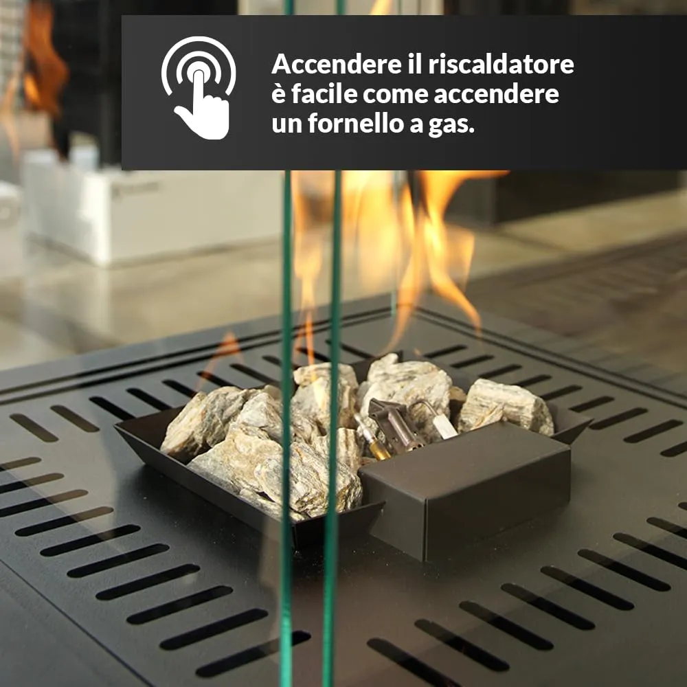 Kratki Patio G30 stufa a gas da esterno 8,2 kW bianca