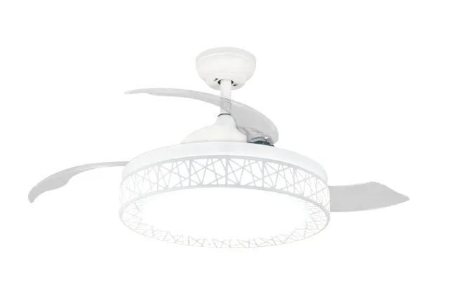 G.M.R. Trading SRL Ghost ventilatore da soffitto 107 cm con luce