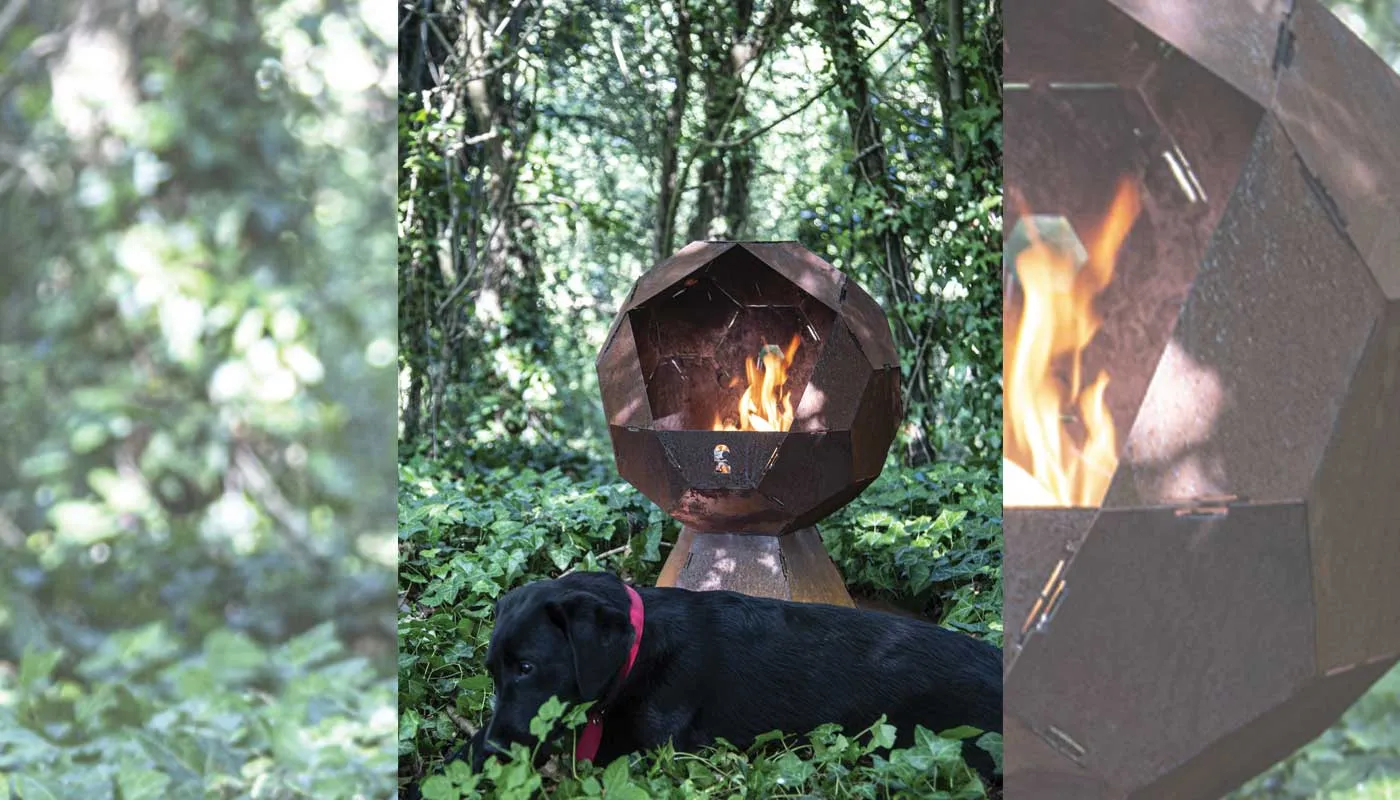 Charnwood Fireball braciere da esterno in acciaio