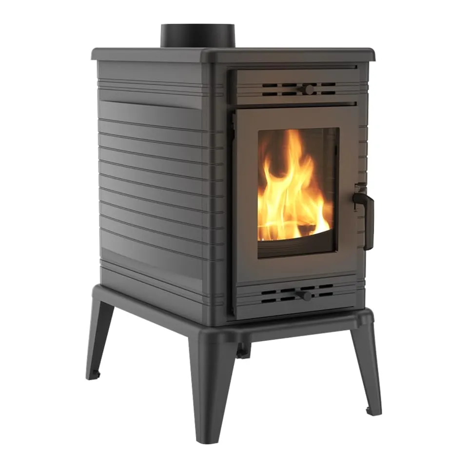 Kratki Koza K10 stufa a legna 10 kW ghisa nera