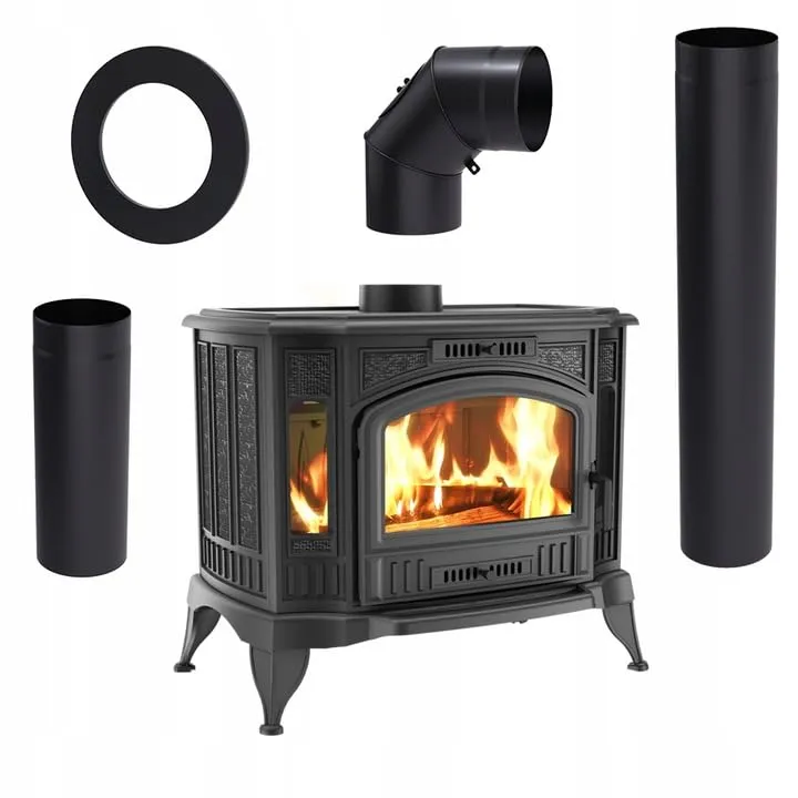 Kratki Koza K9 stufa a legna 10 kW ghisa Ø150 mm