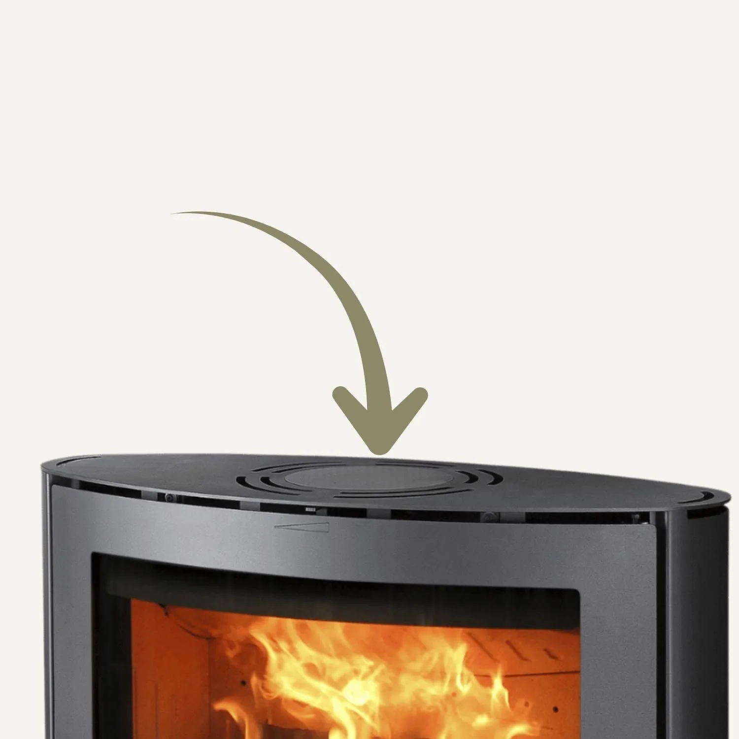 Aduro 51192 piastra decorativa stufa nero metallizzato