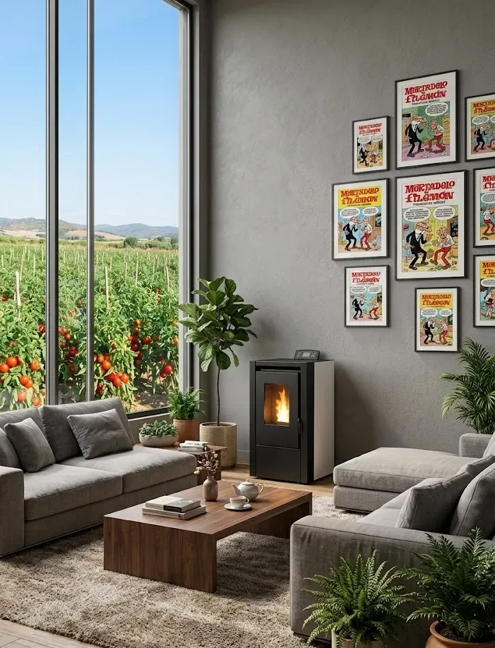 Vertex Life Haiko 6 stufa a pellet bianca 6 kW
