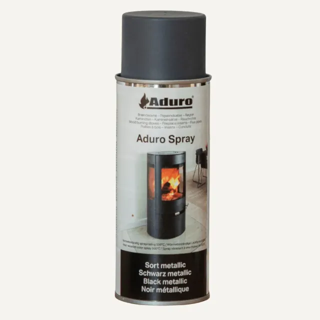 Aduro Spray vernice nera metallizzata stufa 500 gradi