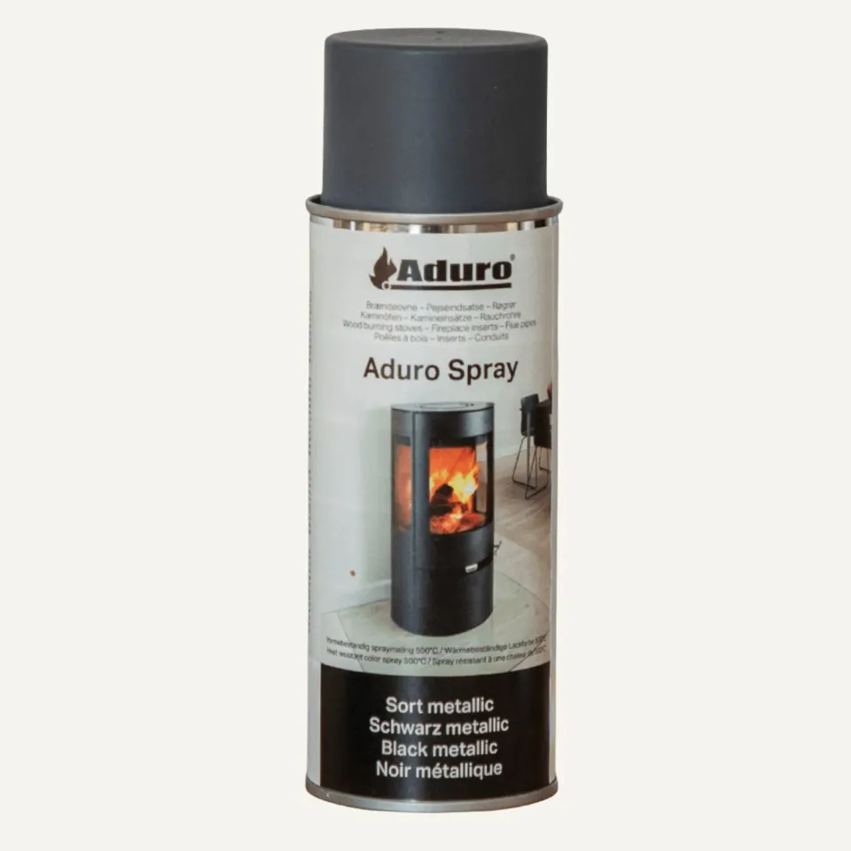 Aduro Spray vernice nera metallizzata stufa 500 gradi