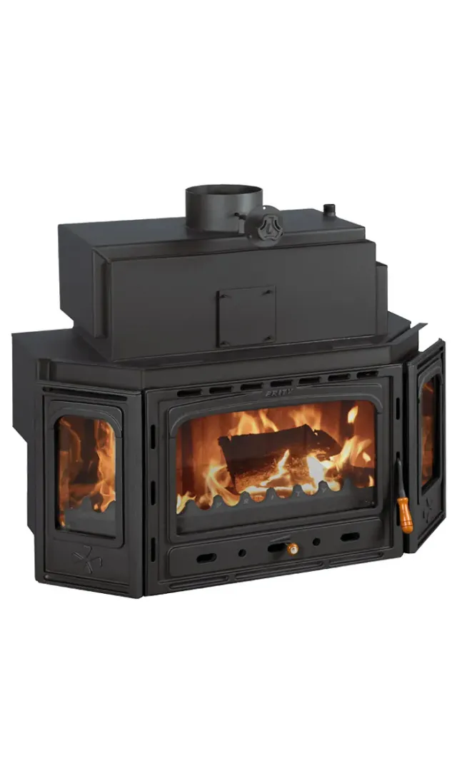 Prity TC W28 termocamino a legna 33,3 kW caldaia 33 l
