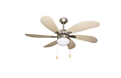 GMR Trading Margherita Ventilatore da Soffitto 107 cm con Luce
