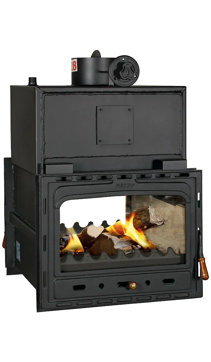 Prity 2C W28 termocamino a legna ad acqua 33,2 kW