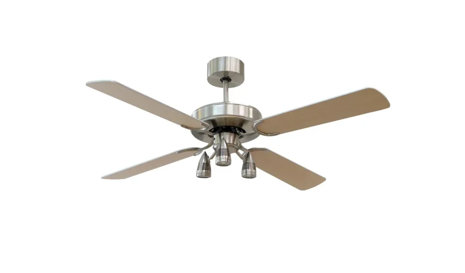 G.M.R. Trading ventilatore a soffitto con luce 4 pale LED telecomando