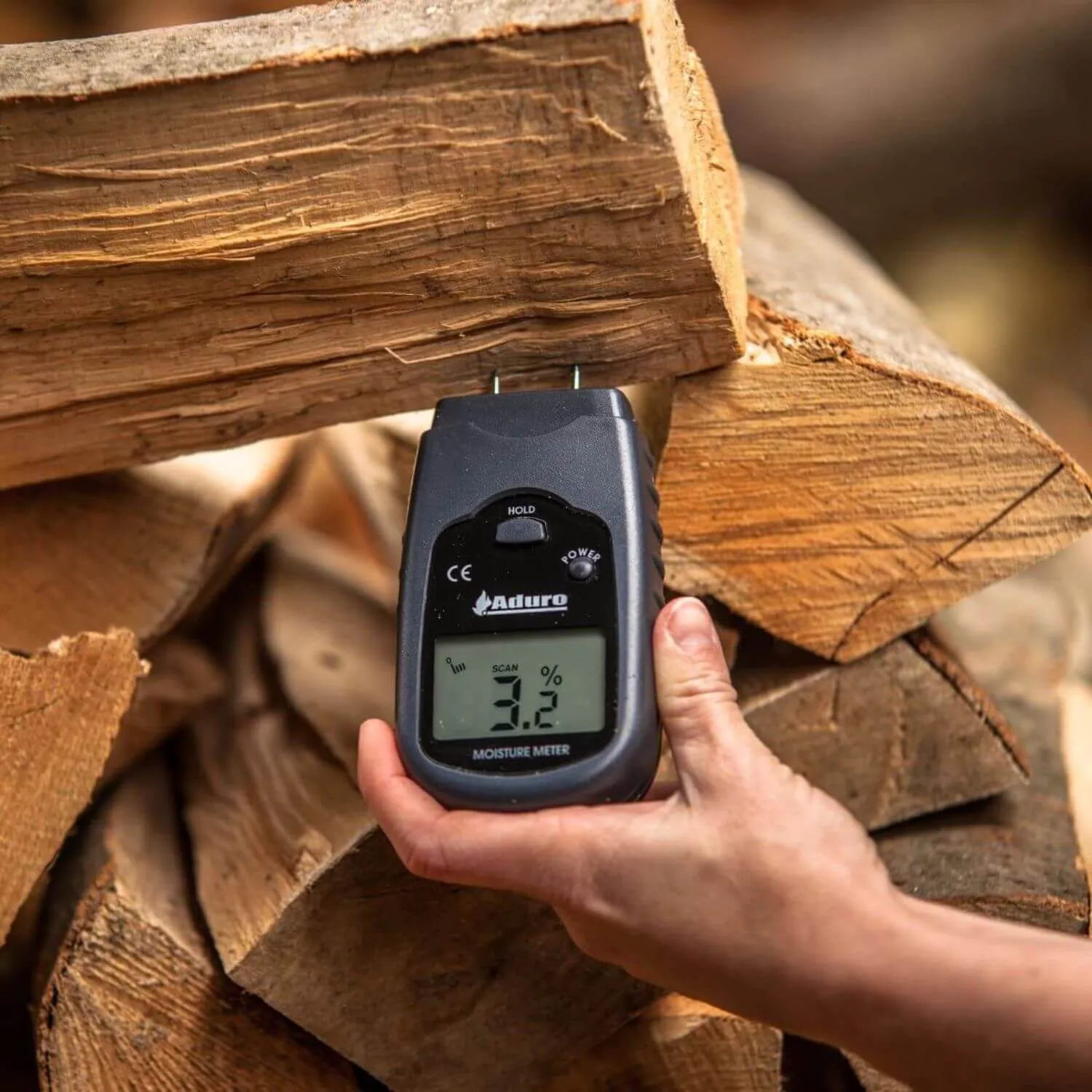 Aduro misuratore umidità legna con batteria