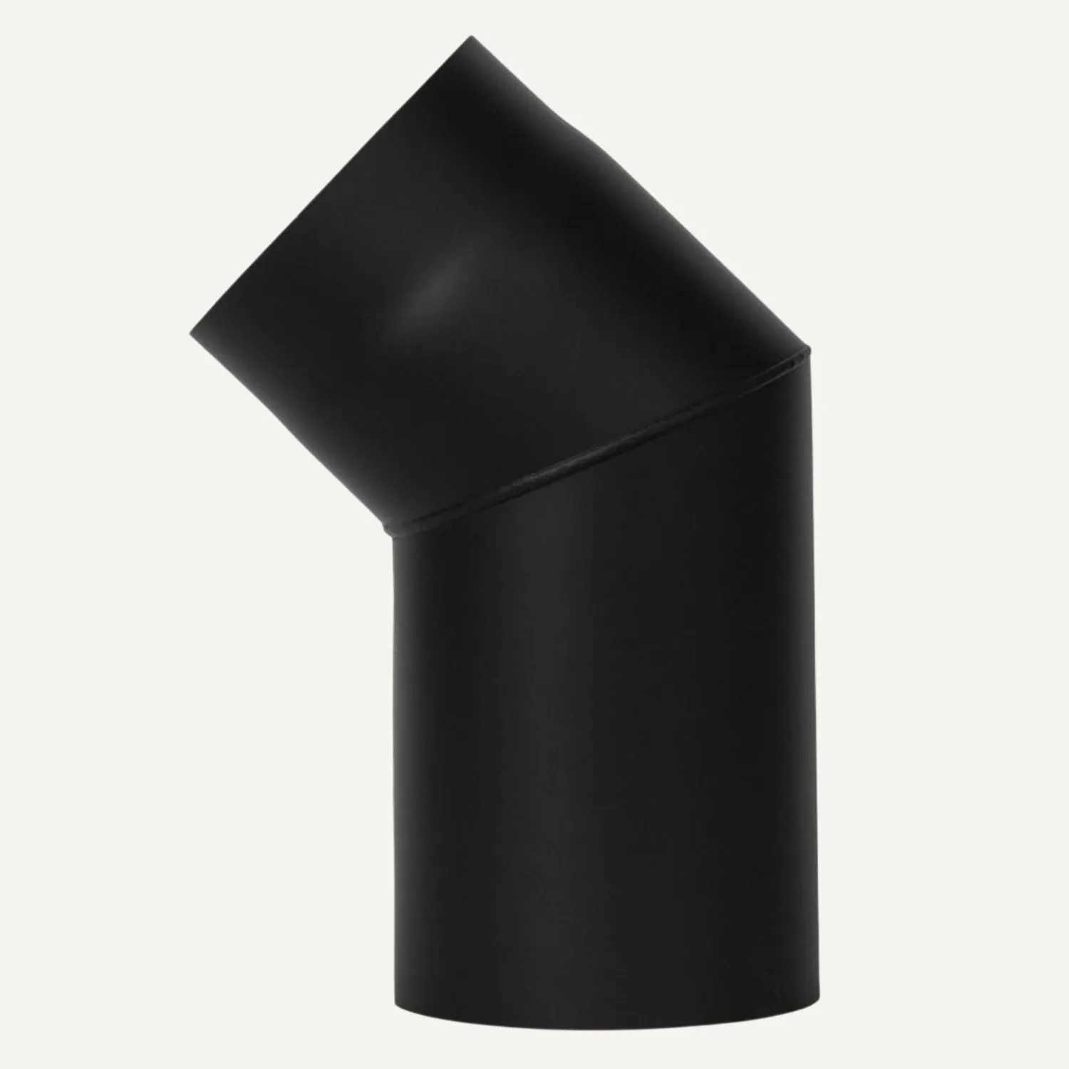 Aduro Curva canna fumaria acciaio nero