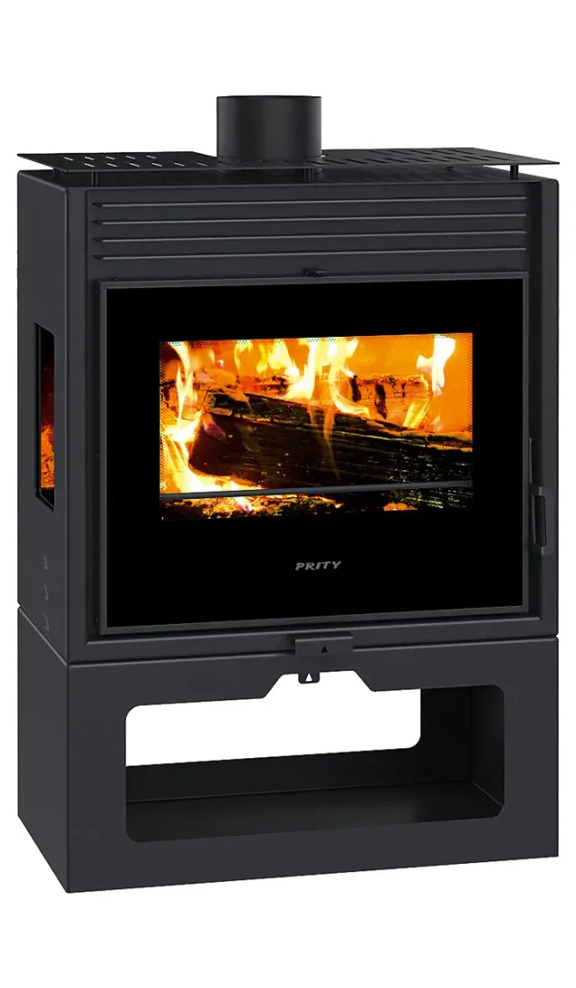 Prity PM3 E stufa a legna panoramica 10,8 kW