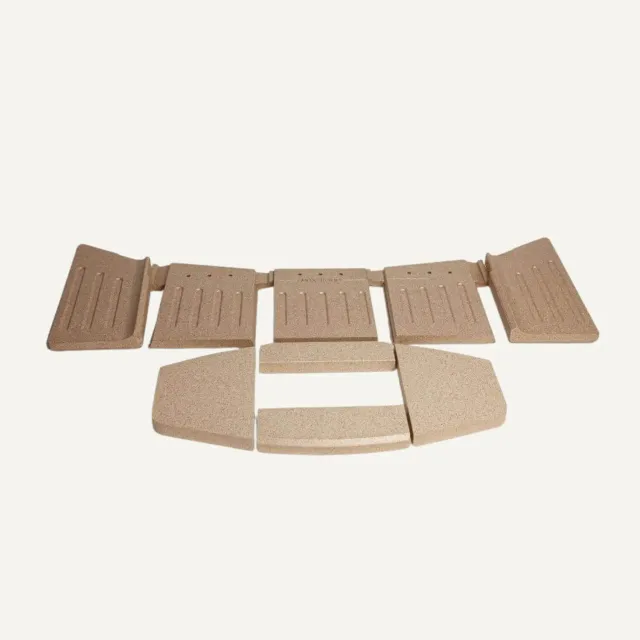 Aduro 51194 Pietre Vermiculite Stufa Set Lati Fondo