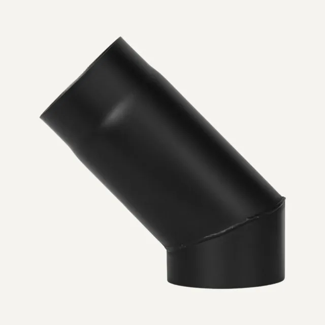 Aduro 12 tubo fumi 45° acciaio nero