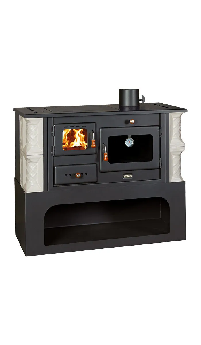 Prity 1P34-K Stufa a Legna con Forno 10,1 kW