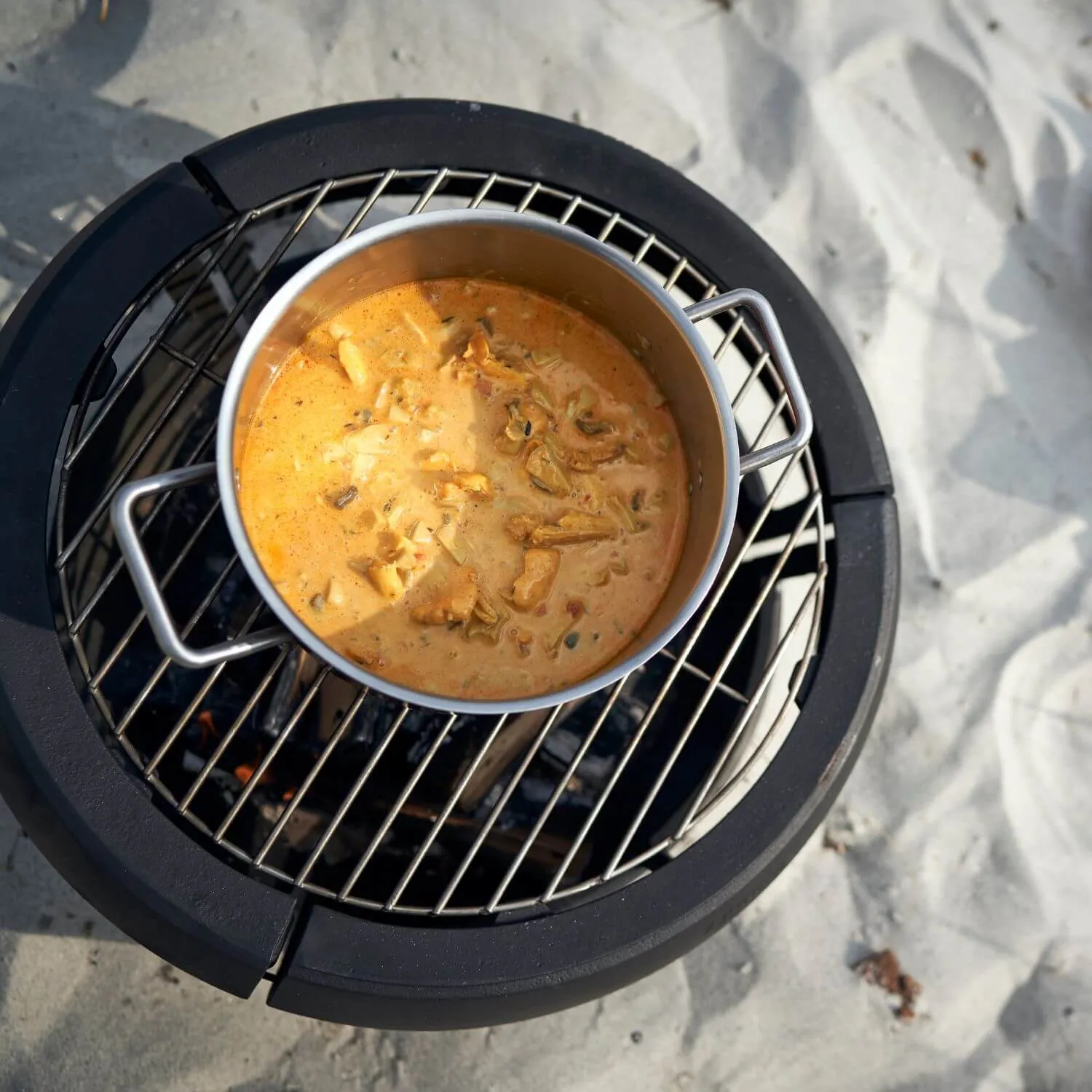 Aduro Fire Ball braciere ghisa con griglia