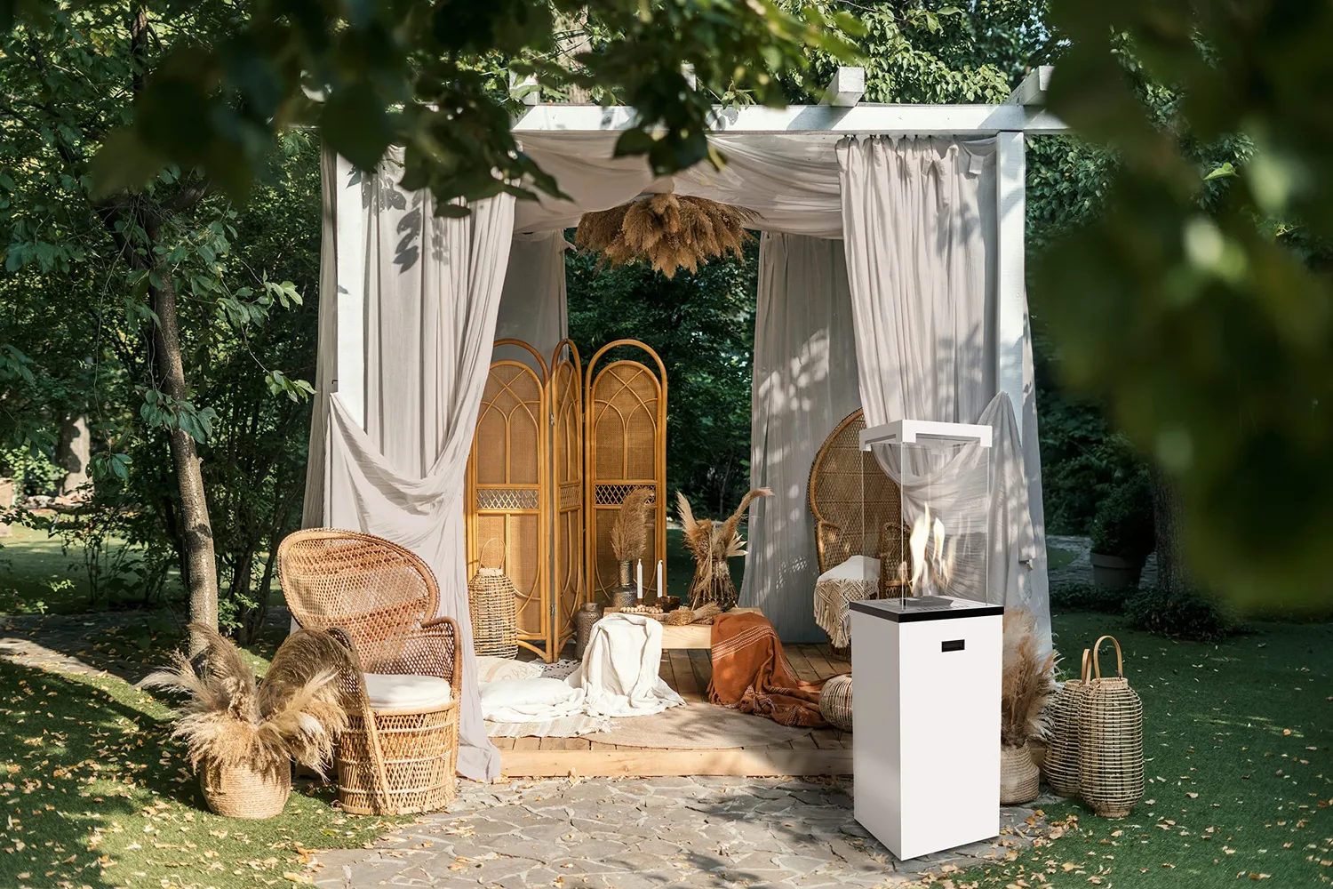 Kratki Patio G30 stufa a gas da esterno 8,2 kW bianca