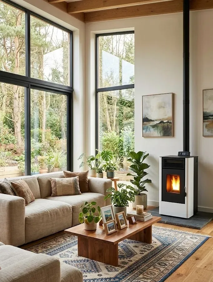 Vertex Life Watt 9 stufa a pellet bianca