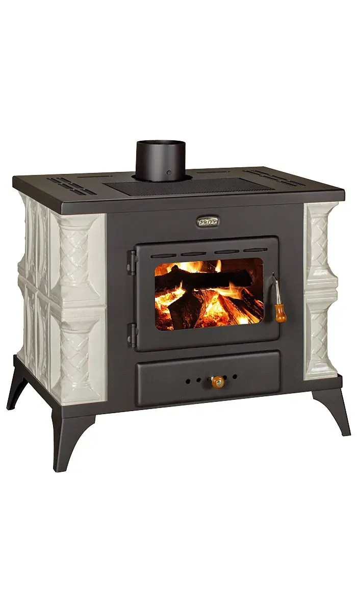 Prity K1 RK stufa a legna 9 kW con rivestimento maiolica