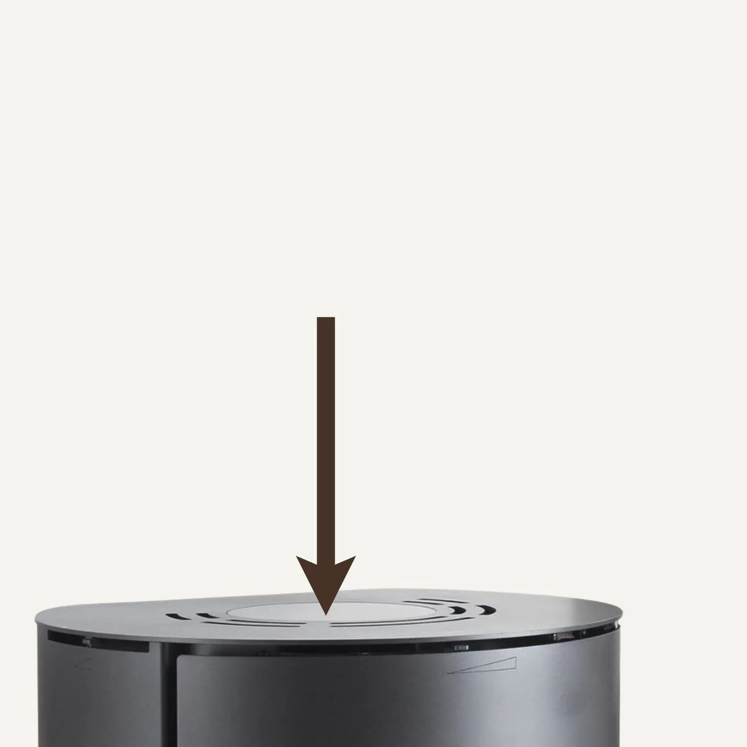 Aduro 51105 piastra decorativa stufa nero metallizzato