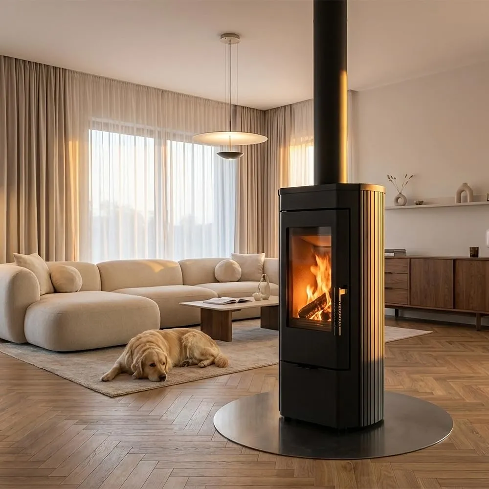 Kratki Koza K12 stufa a legna 6 kW ghisa Ø130