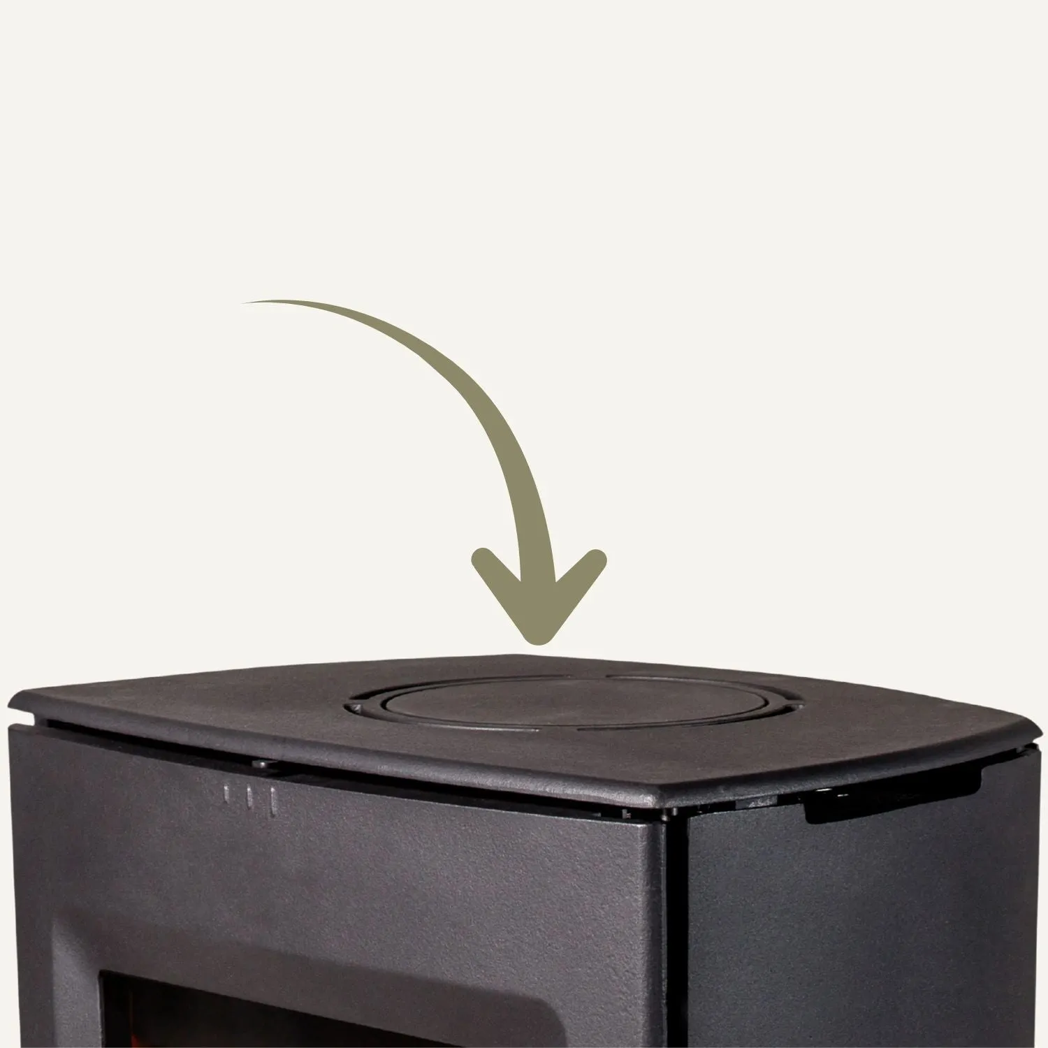 Aduro 51158 piastra decorativa stufa nero metallizzato