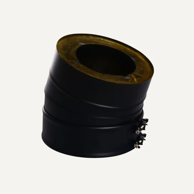 Aduro curva isolata canna fumaria doppia fascetta