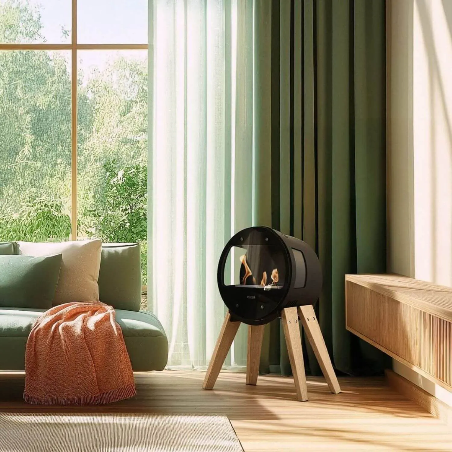 Aduro Gambe in Rovere per Biocamino B1 B2 Decorative