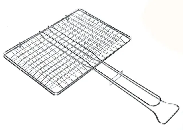 GMR Griglia Barbecue 27x37 cm Doppia Incrociata Antiruggine
