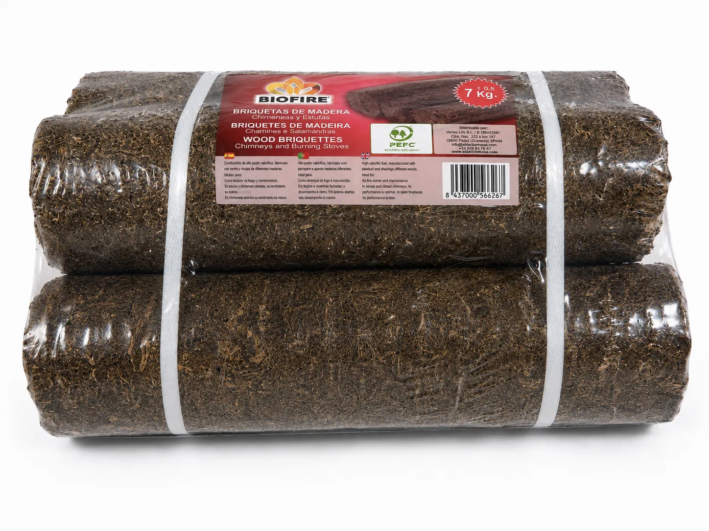 Vertex Life Biofire bricchetti di legno pressato