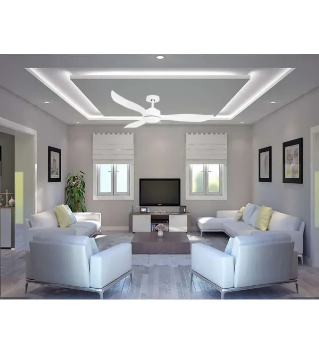 GMR Trading Rondine ventilatore a soffitto 132 cm 3 pale con LED