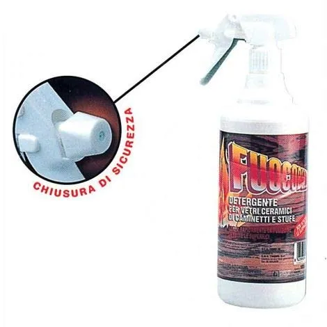 Fuocobello detergente vetri per camini 750 ml antifuliggine