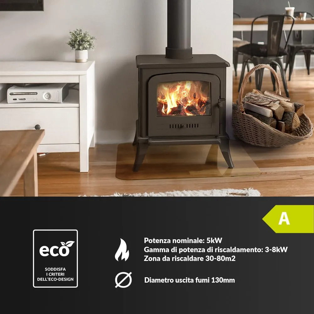 Kratki KOZA K7 stufa a legna in ghisa Ecodesign