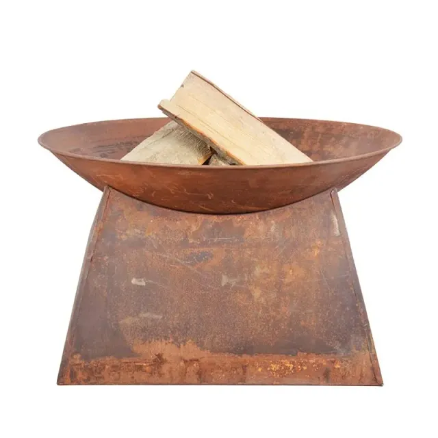 GMR Trading Venere braciere da esterno 57x57x33 cm effetto ruggine