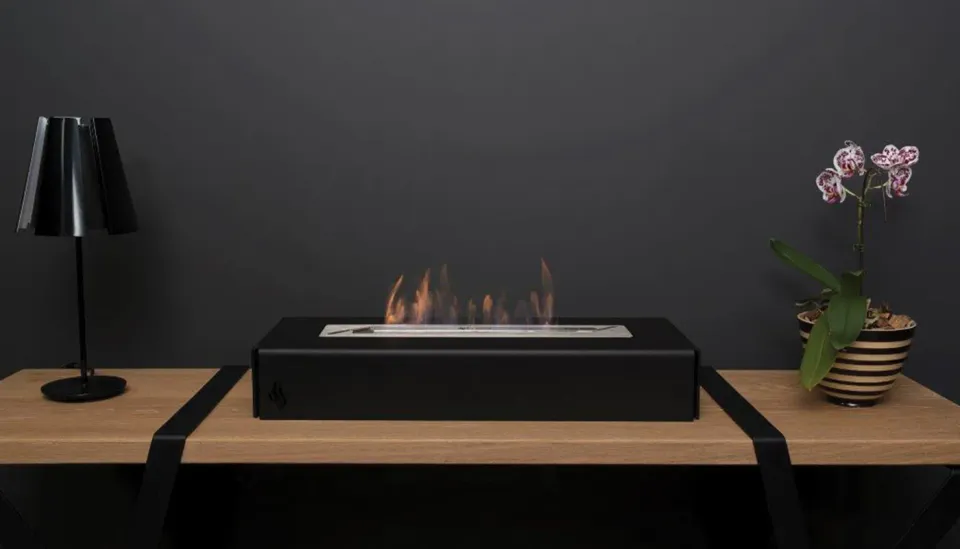 Zetalinea Burner 700 T Bruciatore Bioetanolo Acciaio Inox