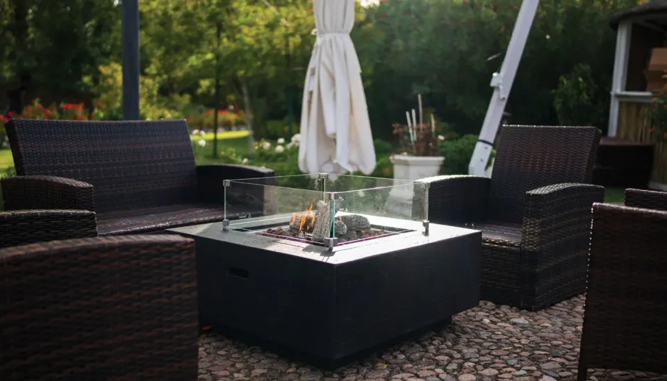 Zetalinea Montreal braciere a gas outdoor