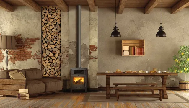 Zetalinea Sagra stufa a legna con forno Ecodesign