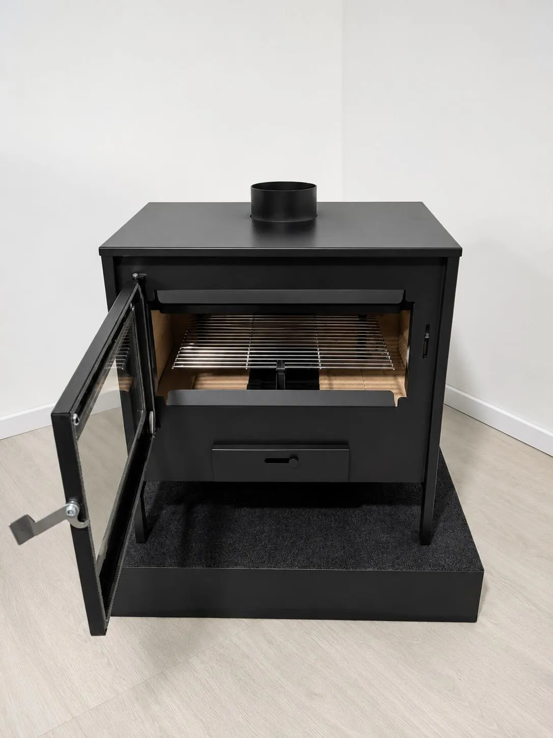 Eider Biomasa Capri stufa a legna 13 kW 240 m³