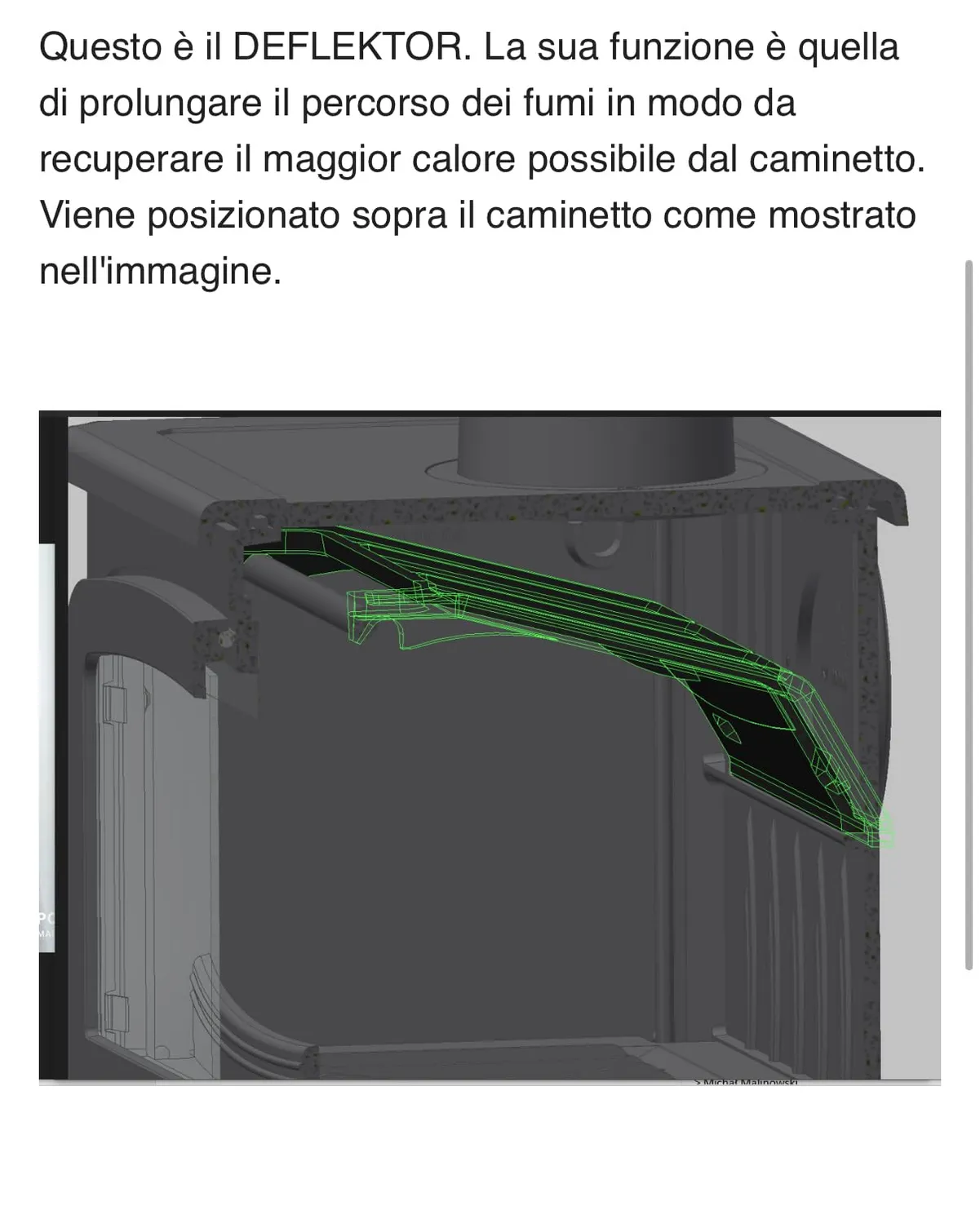 Kratki Simple inserto camino legna 8 kW vetro