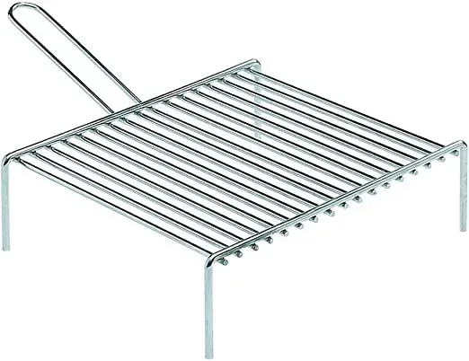 GMR Trading Griglia Camino con Piedi 35x50 cm Acciaio