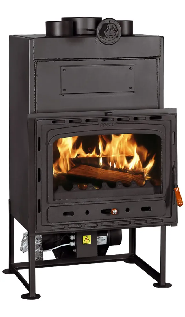Prity CF E focolare a legna ventilato 16,5 kW Ø 200 mm
