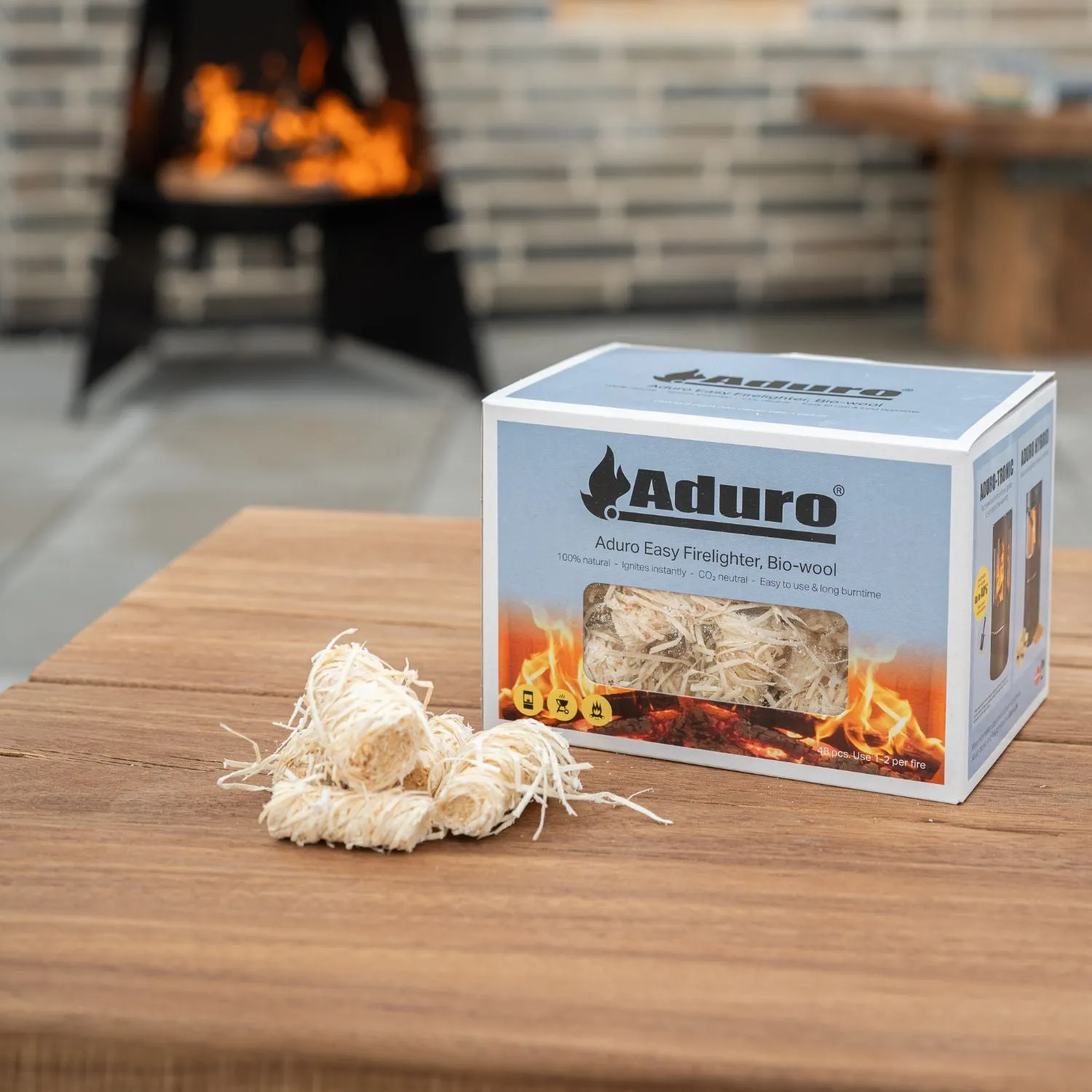 Aduro Easy Firelighter accendifuoco lana 48 pezzi